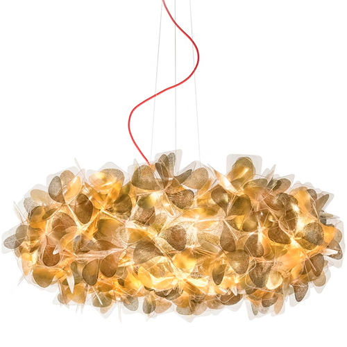 CLIZIA SUSPENSION LARGE - MAMA NON MAMA Oro - TRANSPARENT WIRE
